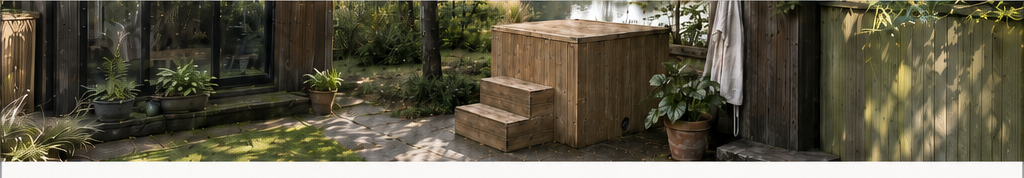 Baltic Bath installed in garden